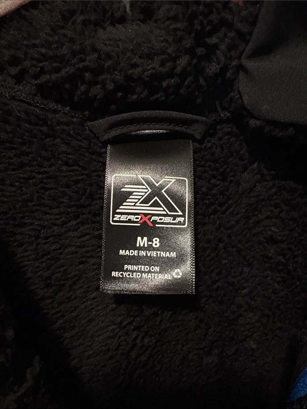Zeroxposur Boys Sherpa Lined Hooded Jacket black Size M(8)